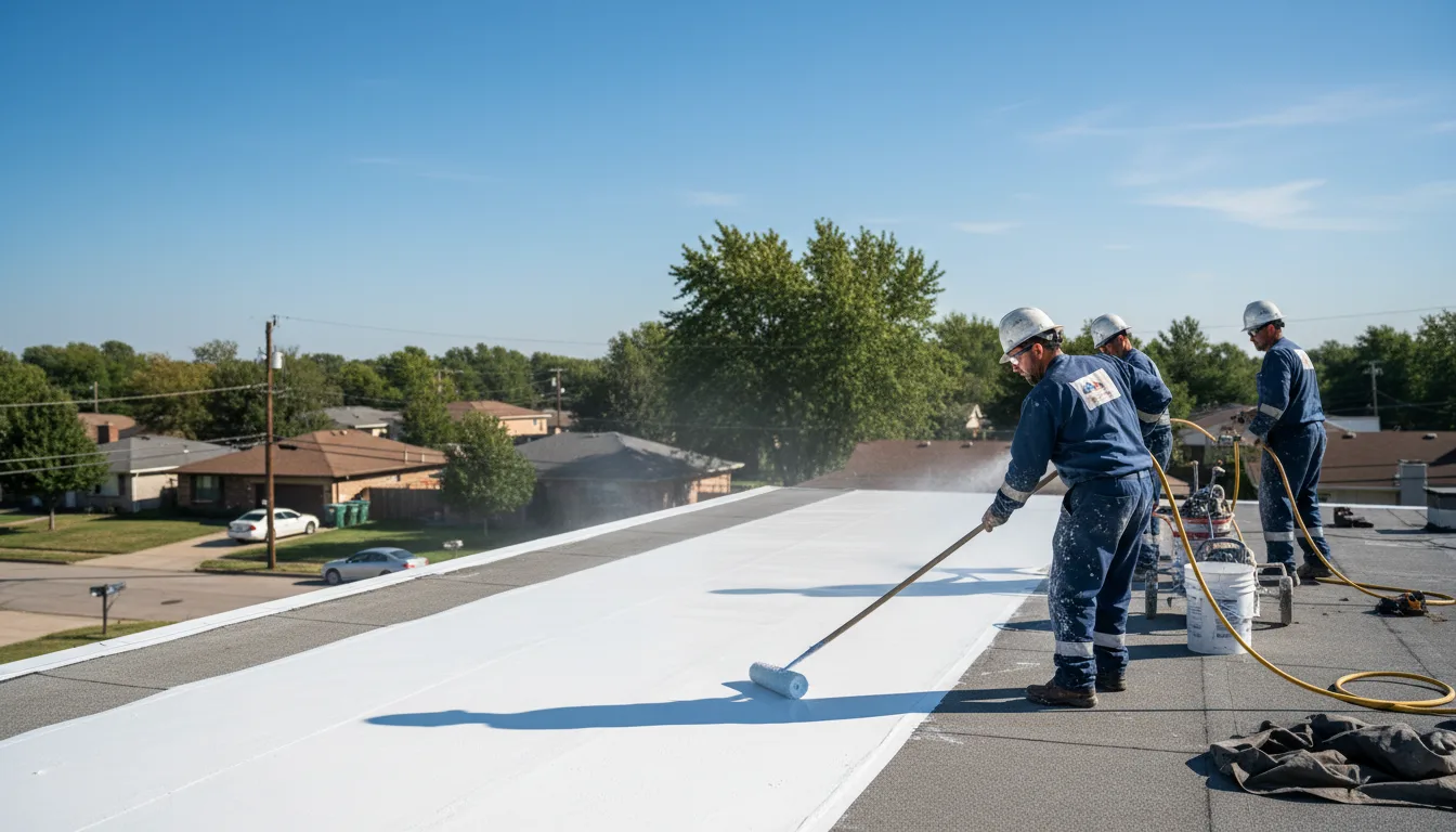 Commercial roof coating in Hillman, MI near me